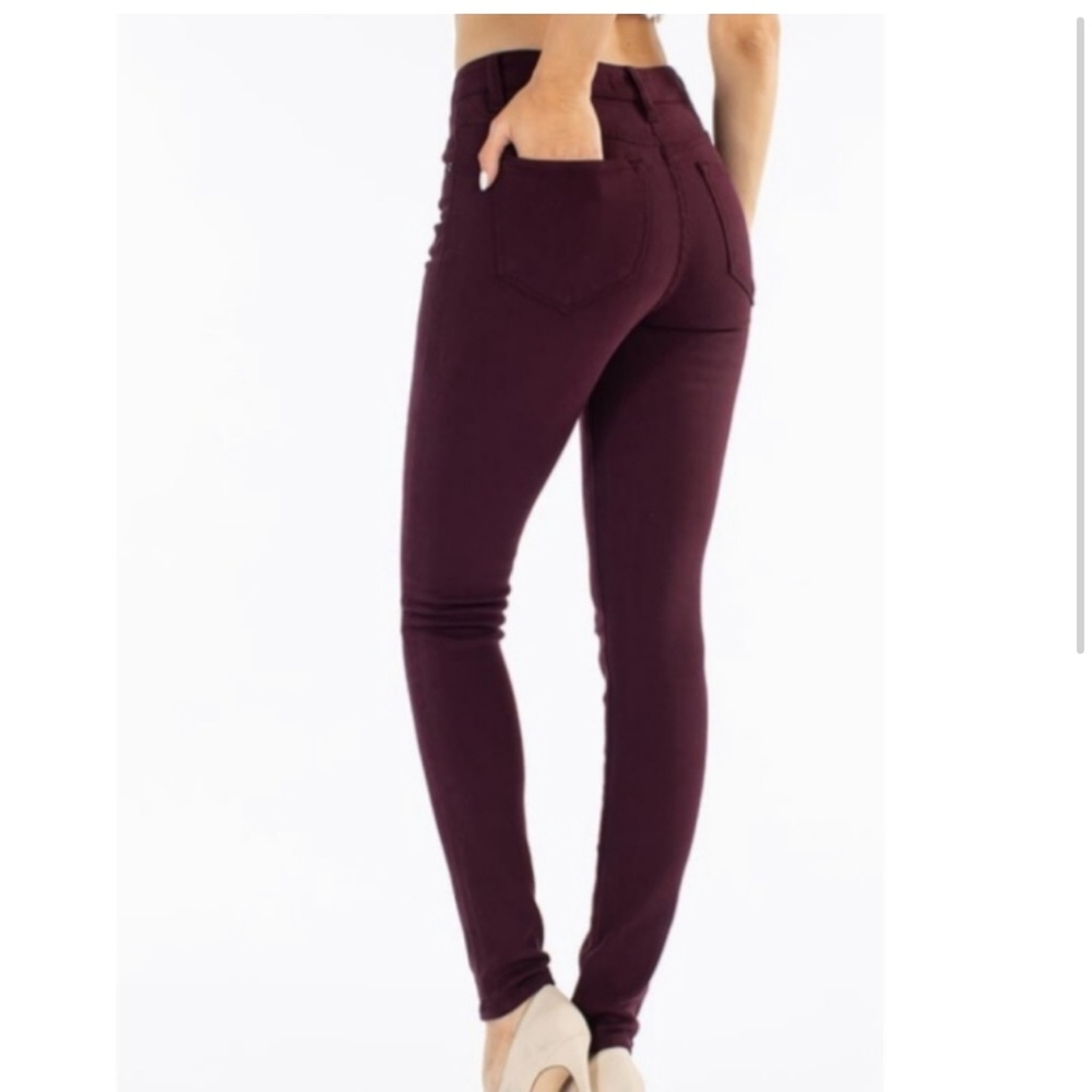 Kancan Maroon Jeans